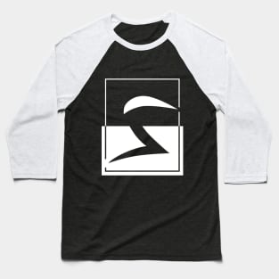 White Rectangle Baseball T-Shirt